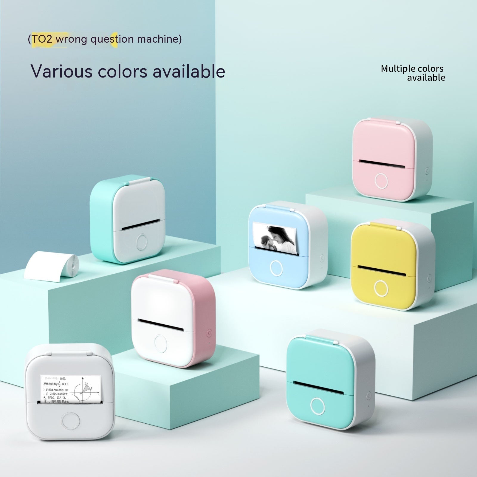 Mini Thermal Photo & Label Printer – Bluetooth Portable Printer for iOS & Android