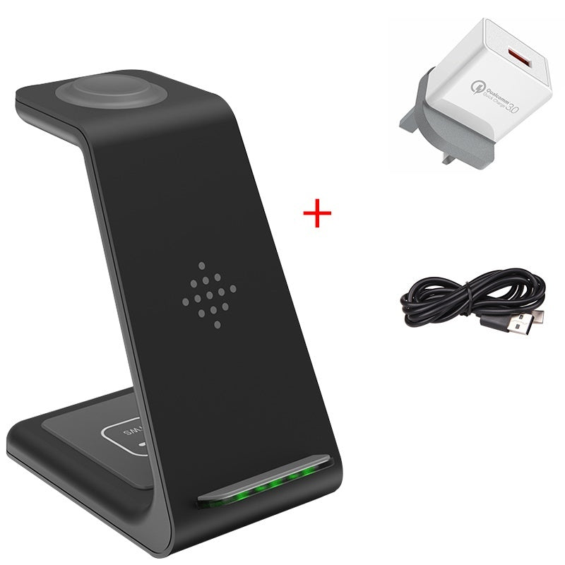 3-in-1 Magnetic Wireless Charging Station – Fast Charging Dock for Phone, Watch & Earbuds