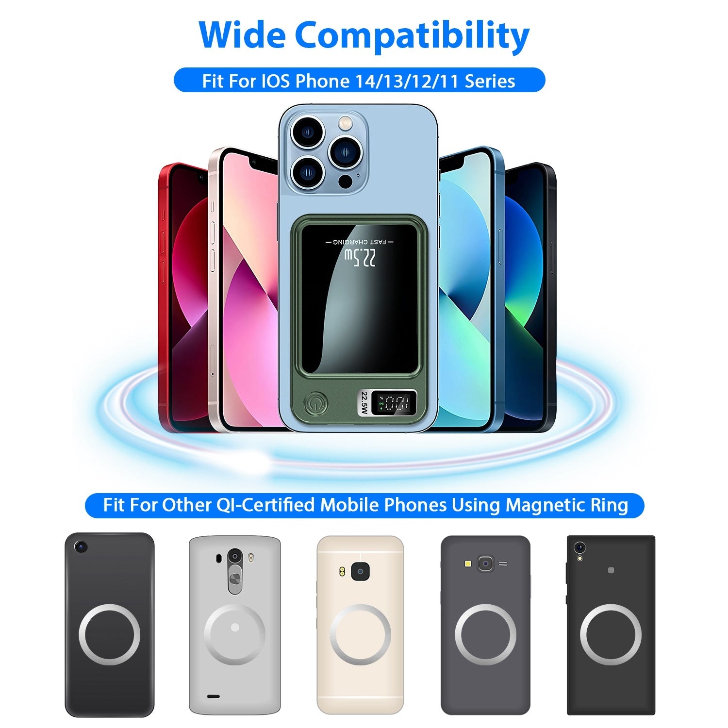 MagSnap™ Magnetic Wireless Power Bank — M.A.E. Volt™