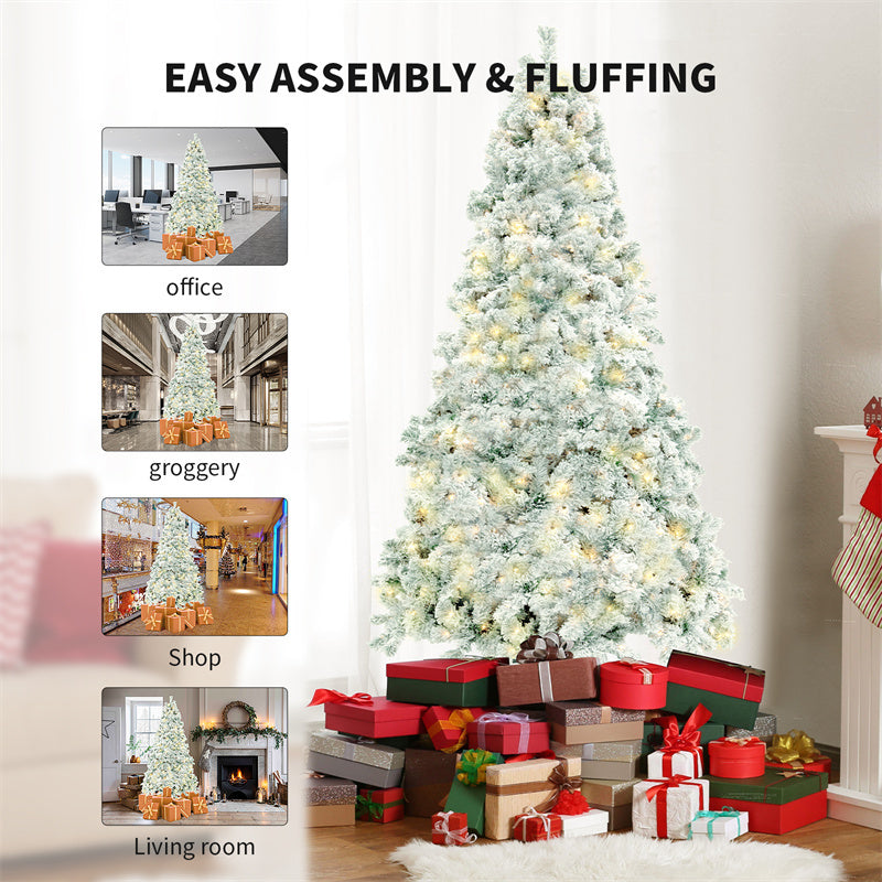 5ft Snowy Artificial Christmas Tree — Full & Reusable (Unlit)