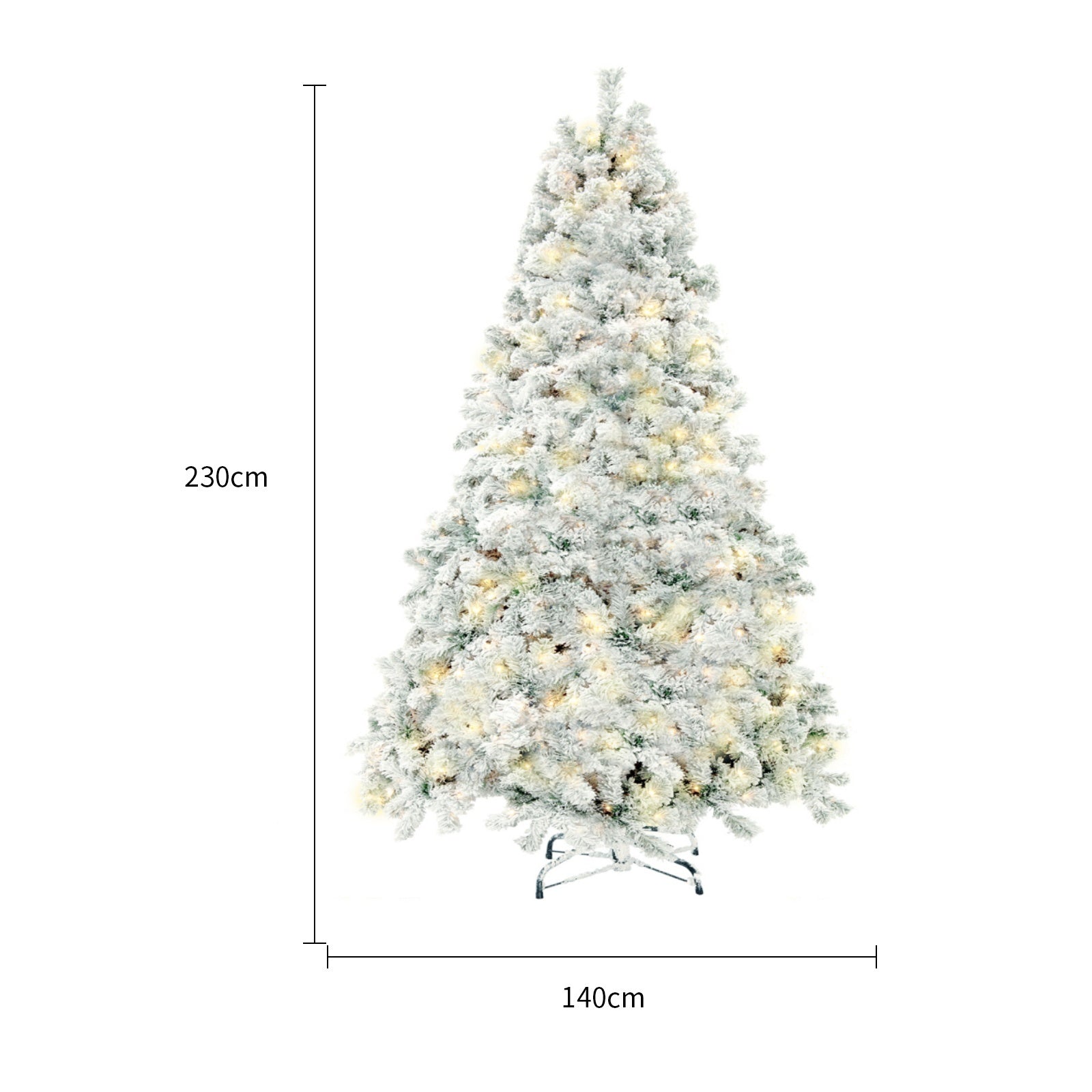 5ft Snowy Artificial Christmas Tree — Full & Reusable (Unlit)