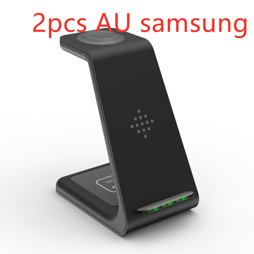 3-in-1 Magnetic Wireless Charging Station – Fast Charging Dock for Phone, Watch & Earbuds