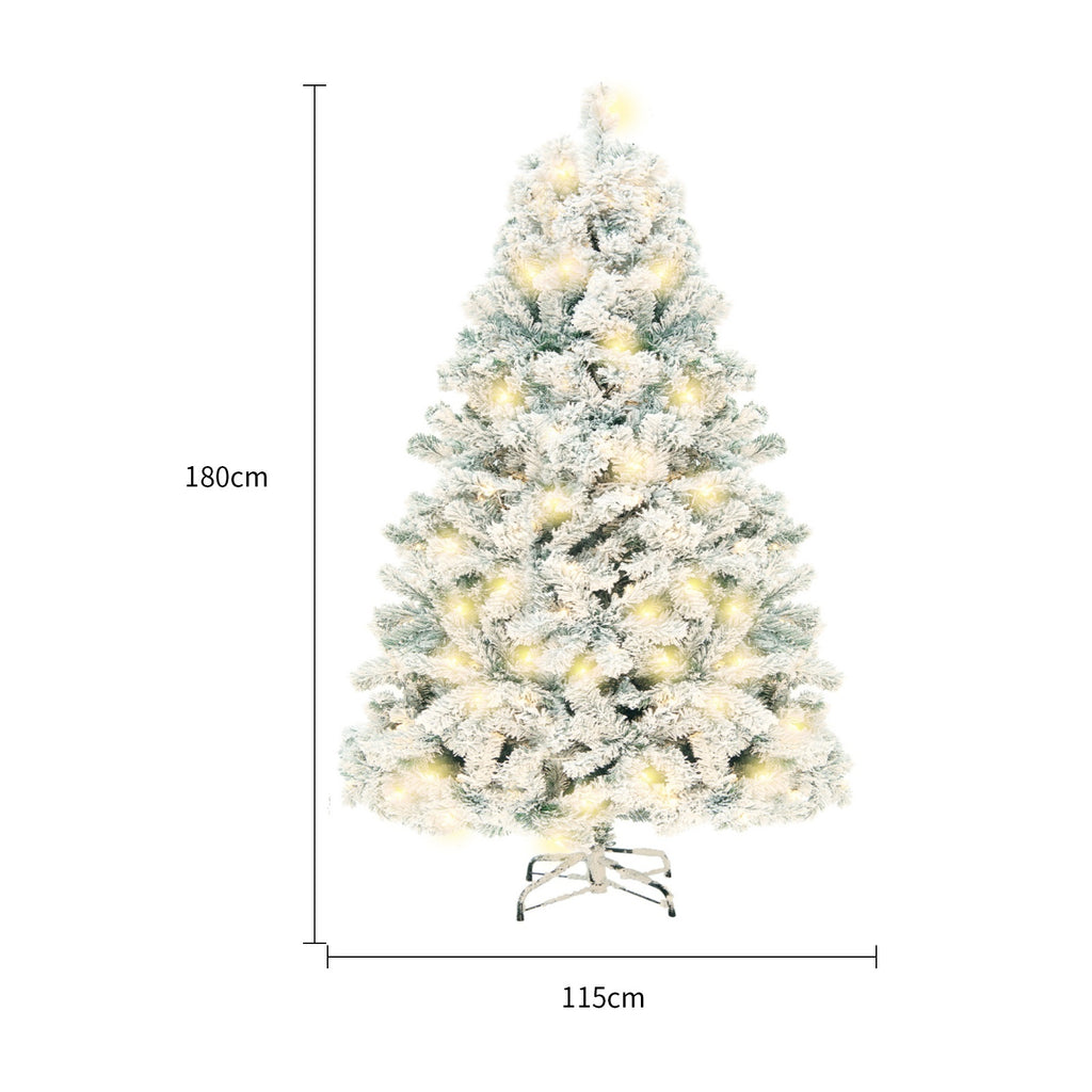 5ft Snowy Artificial Christmas Tree — Full & Reusable (Unlit)